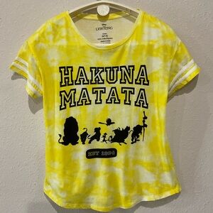 Disney Lion King Tie Dye T-Shirt “Hakuna Matata Est 1994” Junior’s Size M (7-8)
